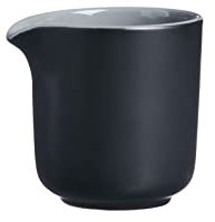 Ritzenhoff & Breker Milchkännchen Jasper, Gießer aus Keramik, 170 ml, Schwarz, Sahnekännchen für Kaffee & Kuchen, Steinzeug