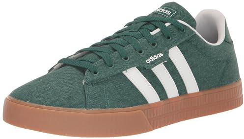 adidas Men's Daily 3.0 Sneaker, Collegiate Green/White/Gum, 10.5