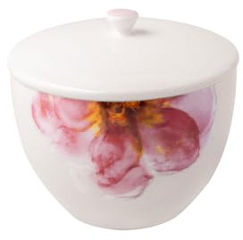 Villeroy & Boch – Rose Garden Teedose Mit Deckel, Porzellan Dose Weiß, Füllmenge 700 Ml, Mikrowellensicher Und Spülmaschinenfest