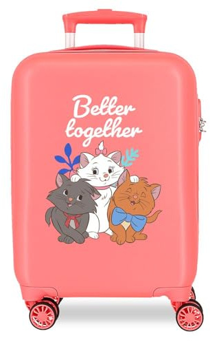 Joumma Disney Aristochats Better Together Valise pour Enfant Rose 45 x 31 x 20 cm Rigide 1,8 kg ABS 1,8 kg 27,9 l Bagage à Main, Rose, Talla única, Valise de Cabine