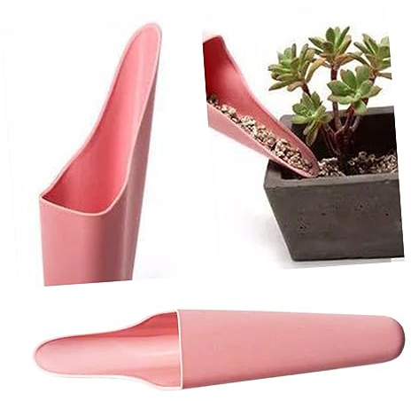 iplusmile Pala Pequeña de Plástico Rosa para Jardín, Cultivo y Deshierbe