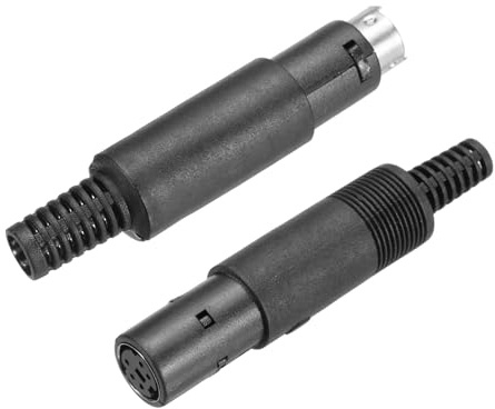 QUARKZMAN 1 set S-DIN adapter φ13, 5-stifts mini videouttag set, PS2-kontakt/uttag signal överföring för TV DVD-spelare
