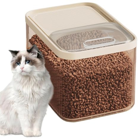 Générique Récipient De Stockage Pour Nourriture De Chien | Grand Récipient Pour Croquettes Sèches | Conserve La Fraîcheur Pour Animaux Domestiques Maison Intérieur Chaton