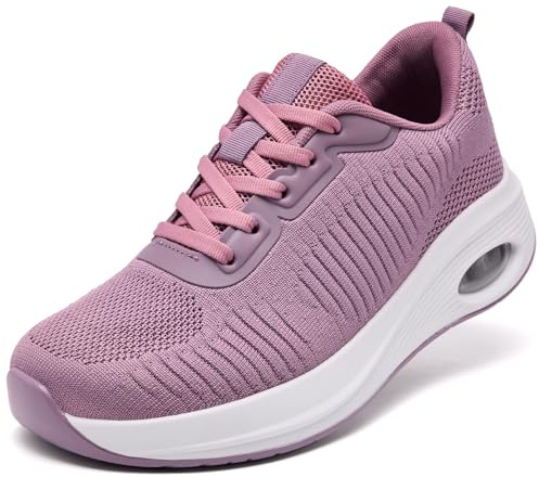 Zcbstl Wide Fit Womens Orthopedic Trainers Breathable Lightweight Sneakers | Arch Support Memory Foam Running Shoes
