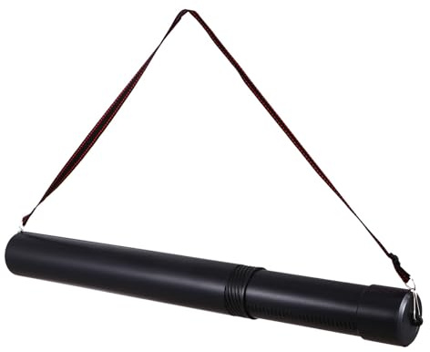Happyyami Accessoire de Tir à l'arc, Tube Porte-Flèches Télescopique en Plastique Noir 50-88 CM, Rangement Portable pour Archers en Entraînement