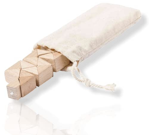 ANTEVIA - Giochi di abilità con Borsa per il trasporto | Più di 10 MODELLI | Azienda Abilità Legno Viaggio Classico Bambino (Gary)