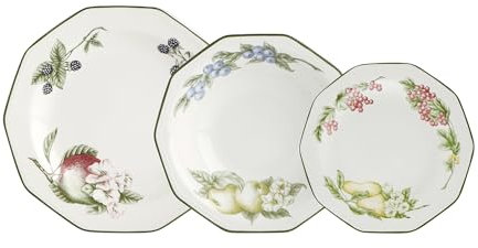 QUEEN'S VICTORIAN ORCHARD - Vajilla Cerámica 12 Piezas - 4 Personas