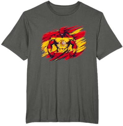 Bandera española Fan España Bandera Arte Hombre Fuerte Camiseta