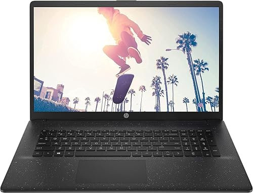 HP Laptop, 17,3 Zoll HD+ Display, Intel N4120 4 x 2.60 GHz, 32 GB DDR4 RAM, 1000 GB SSD, Intel UHD Graphics, Schwarz, Norton 360, Office 2024, Windows 11