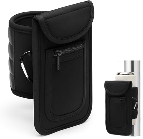 APOMOONS Bolsa magnética de Gimnasio para Botella de Deporte, Bolsa magnética para Botella de Agua, Bolsa magnética con Compartimentos para teléfono móvil, Accesorios de Gimnasio