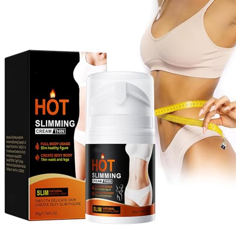 Crème Amincissante Ventre 50g – Crème Anti Cellulite Puissante avec Extraits Naturels, Absorption Rapide, Raffermissante pour Cuisse, Hanche, Taille, Hommes et Femmes