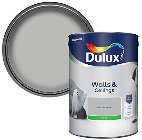 Dulux Walls & Ceilings Silk Emulsion Paint - Chic Shadow - 5L