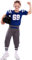 Generique - American Football-Kinderkostüm für Jungen Sportliche-Verkleidung blau-Weiss-grau - 122/134 (7-9 Jahre)