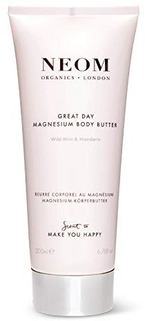 NEOM Great Day Magnesium Body Butter, 200ml I Wild mint and mandarin I Essential Oils I Zingy and Uplifting I Nourush and soften skin