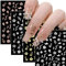 4Fogli Adesivi Unghie Fiori Bianchi Decalcomanie Unghie Fiori Ciliegio Autoadesivi Accessori Nail Art Decorazioni per Unghie Donna Ragazze Manicure Nail Stickers Fai da Te