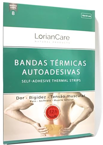 8 Parches Alivio del Dolor - Muy fino y cómodo - 8 Parches 12h Calor - Dolor, Tensión y Rigidez Muscular, Articular y Contracturas – Dolor menstrual - Calentador, Autoadhesivo