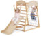 Fantask Telaio da arrampicata per interni, 6 in 1 Pull Up Bar & Scivolo & Arrampicata & Scaletta & Tunnel Parco giochi per bambini a partire da 1 anno (natura)