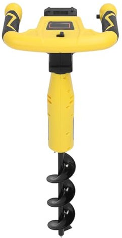 Cordless Earth Auger, Heavy Duty Electric Post Hole Digger with 550 RPM High Speed for Efficient Digging in Gardening and Landscaping