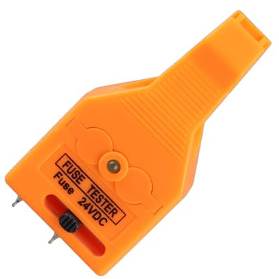 Annadue 24V Automotive Blade Fuse Tester Avdragare med LED-indikator, Justerbar Probe Mini Säkringstestverktyg för Bilsäkringsbox, Upptäcker Brända Säkringar, MAXI ATO ATC ATM-borttagningsverktyg