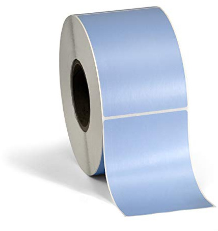 4 X 6 Direct Thermal Perforated Stickers Labels for Shipping Labels, Inventory, and Color Coding - 1000 Per Roll on 3 Core - Compatible with Zebra, Datamax, Sato, Intermec, and More (Blue, 1 Pack)