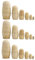 TOYANDONA 3 Sets Unpainted Russian Nesting Doll Blank Wooden Matryoshka Stacking Toy Make Your Own Doll for Christmas Kids Birthday Gift Home Decoration, M (42210135VNW)