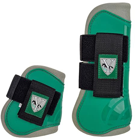 York Gamaschen & Streichkappen Set Neo Beinschutz Hartschalengamaschen (Pony, Pepper Green)