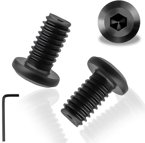 30pcs Viti M6 Testa Piatta M6x12mm Vite Testa Bombata Bulloni A2 V2A Nero Inox per Elettrodomestici Macchinari Industriali