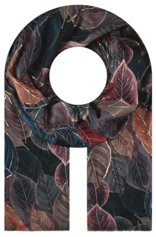 Majea Halstücher Damen Tuch Kopftuch Halstuch Schal Damen-Schal Tücher Damen Stola (880034) (schwarz 19)