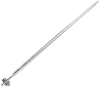 Homoyoyo Erdungsstab 1m Aus Verzinktem Eisen – Erdungsspieß Für Blitzableiter - Elektrozäune - Antennen Und Satellitenschüsseln – Robuster Erdspieß Zur Sicheren Erdung