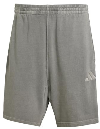 adidas Men's All SZN French Terry Washed 8 Inch Shorts, Black, XXL