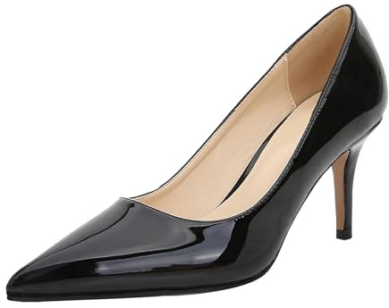 Generisch, pump da donna con tacco alto, scarpe da sposa in pelle lucida, scarpe eleganti e comode, scarpe da cerimonia, scarpe con tacco, scarpe da sposa, scarpe Mary Jane, scarpe da sera, scarpe