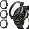 Neitra 3 Pack Screen Protector Case for Amazfit Active 2 44MM, Hard PC Bumper Cover Built-in HD Tempered Glass Screen Protector Case,Ultra-Thin Anti-Scratch Full Coverage Shockproof Protective Shell