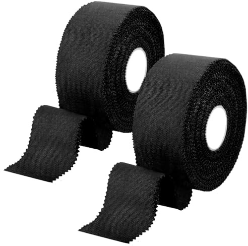 MOTIBACK Sporttape - 2 rollos de cinta deportiva profesional (2 x 2,5 cm x 13,7 cm), no elástica, para muñeca, dedos y articulaciones, respetuoso con la piel