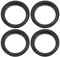 sourcing map Moyeu Roue Auto alésage Centreur Bague de Centrage 57,1 mm 73,1 mm Plastique Noir 4pcs