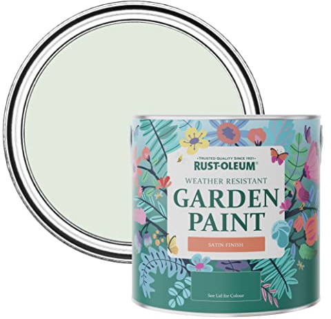 Rust-Oleum Green Mould-Resistant Garden Paint In Satin Finish - Sage Mist 2.5L