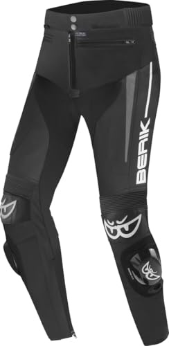 Berik Kendo Ladies Pantaloni in pelle da moto, nero, 44