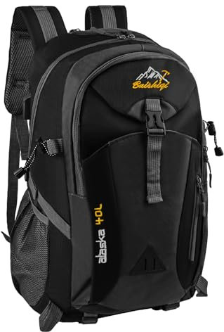 NVIYAM Wanderrucksack, 40L Herren Damen Trekkingrucksack, Wasserdicht Rucksack Leicht Groß Reiserucksack, Outdoorrucksack mit Reflexstreifen für Wandern, Radfahren, Bergsteigen