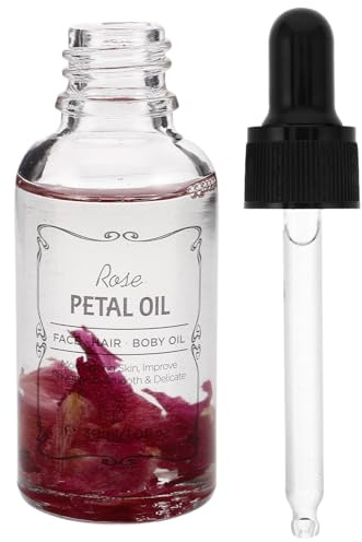 Beatifufu Aceite Esencial de Rosa 100% Natural para Cuidado Facial, Corporal y Capilar, Hidratante para Piel Seca y Sensible, Aroma Floral, para Reducir Arrugas y Manchas Oscuras,