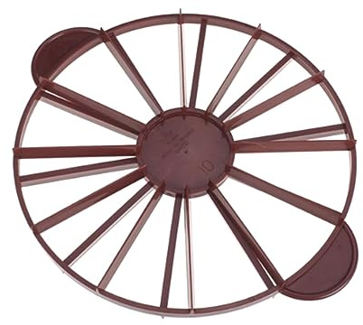 Hperu Affettatrice per torte per fette uniformi |.10/12 Divisore per torta regolabile Rotondo a doppia faccia Indicatore di porzione Affettatrice Strumento di cottura per fette uniformi