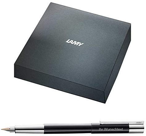 Lamy Füllhalter scala Modell 79, Feder EF, pianoblack, inkl. Laser-Gravur