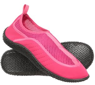 Mountain Warehouse Bermuda Womens Aqua Shoes - Neoprene Design, Mesh Panel, Slip On, Lightweight Swim Footwear - for Spring Summer, Beach Underwater Walking Dark Pink Adult Shoe Size 8