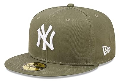 New Era New York Yankees MLB League Essential Olive 59Fifty Basecap - 7 1/8-57cm (M)