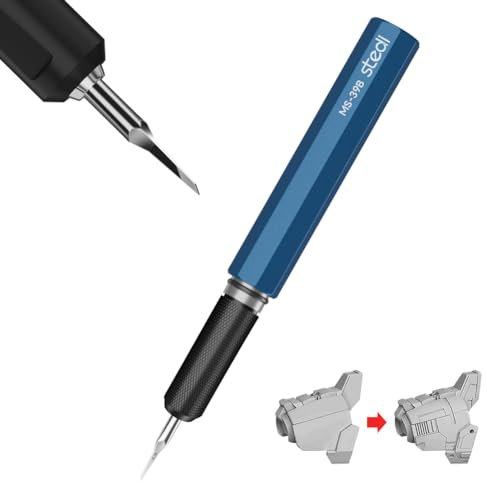 stedi Model Scriber Chisel,Tungsten steel Blades 0.15mm,for Modeling Hobby,RG Scale Model,Gundam Model Kit,for Scribing line, Engraved,Panel line,Resin,Blue