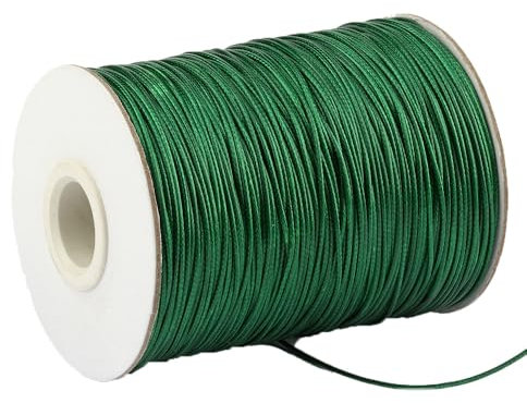 Vaxsnöre armband 1 rulle vaxad bomullssnöre färgglada elastiskt nylonband snöre pärlsträng 5 mm x 30 m vaxsnöre knutsnöre gummiband för gör-det-själv halsband smycken hantverk (14#)
