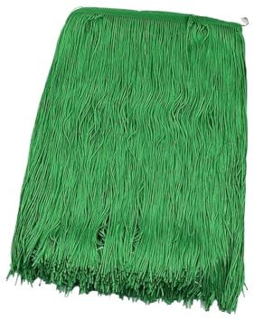 Nastro decorativo in pizzo con frange per abbigliamento, abiti, tende, accessori da cucito fai da te, 5 m, 30 cm, articolo n. 7