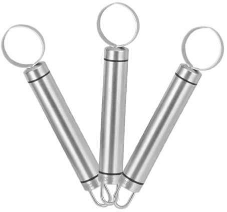 FUNNETOYU 3piezas Herramienta De Acero Inoxidable para Extraer El Corazón De Frutas Deshuesador Práctico para Melocotón Manzana y Gadget De Cocina y Duradero con Diseño Ahorrador De Espacio