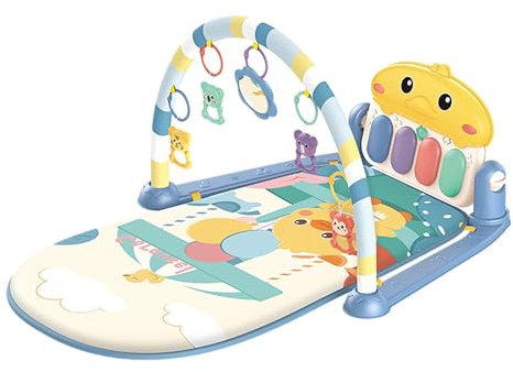 Stibtmr Erlebnisdecke Baby Klavier Play Pianospieldecke Für Baby Kick And Play Piano Gym Spieldecke Baby Spielhalle Mit Musik Und Licht Spieldecke Für Neugeborene