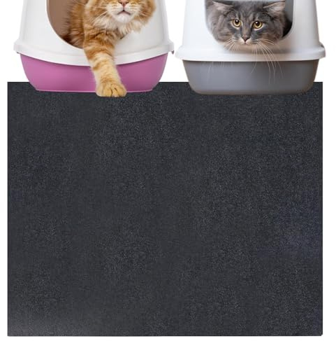 Alfombrilla para caja de arena para gatitos, antideslizante, grande, lavable, absorción rápida, control de olores para mascotas, sala de estar, balcón, áreas de actividad