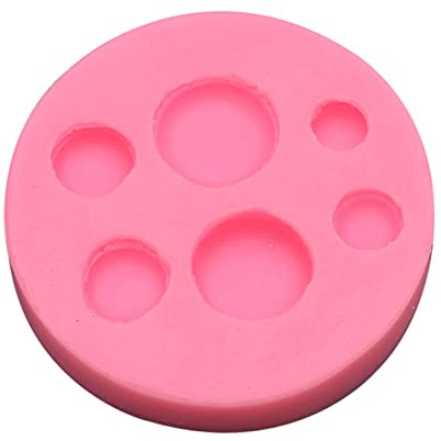 Moldes para fondant con forma de macarrones de 6 cavidades, moldes para decoración de pasteles, accesorios de cocina para hornear, utensilios de silicona