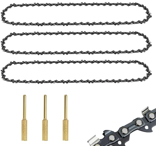 3 x 30 cm Sägekette 3/8 LP 44TG 1,1 mm Kette – Ersatzkette für 12 Zoll Akku Kettensäge, Kompatibel mit Stihl MS162 MS170 MS171 MS194T, Bosch, Oregon und mehr